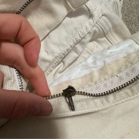 J crew ecru Corduroy full-length essential straight pant - Picture 6 of 6